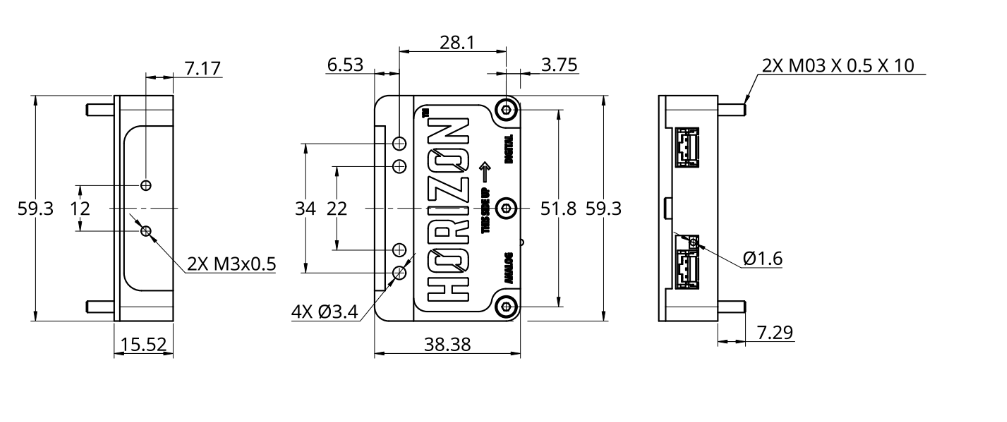 Horizon™ ABL Sensor Drawing