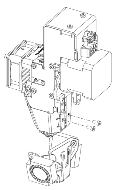 Zephyr Part Cooling Installation - Install Part Cooling Bracket