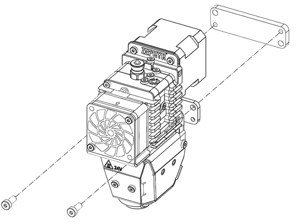 Zephyr - Front Mounting with Bracket